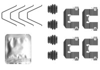 Accessory set, disc brake pad