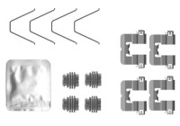 Accessory set, disc brake pad