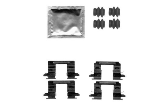 Accessory set, disc brake pad