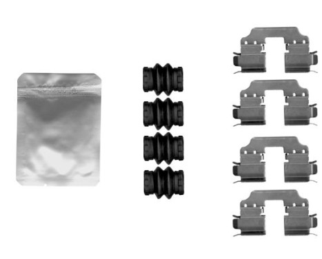 Accessory set, disc brake pad