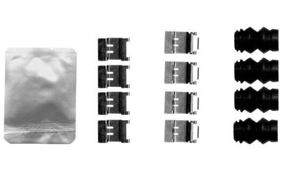 Accessory set, disc brake pad