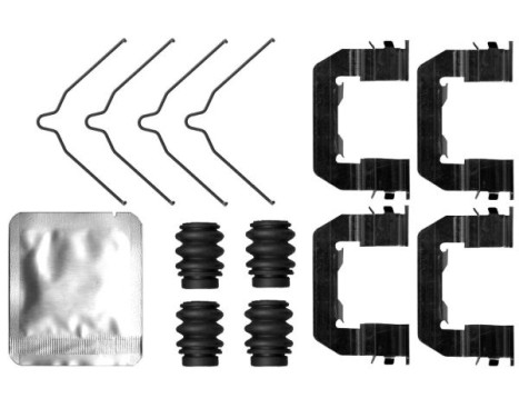 Accessory set, disc brake pad