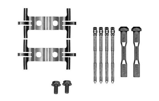 Accessory set, disc brake pad