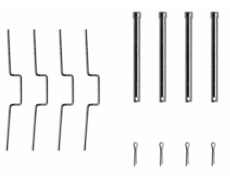 Accessory set, disc brake pad