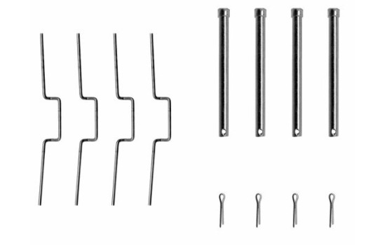 Accessory set, disc brake pad