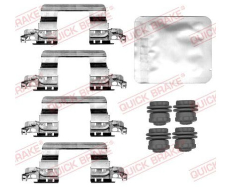 Accessory set, disc brake pad