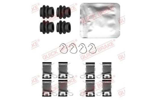 Accessory set, disc brake pad