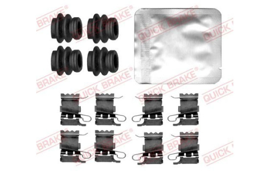 Accessory set, disc brake pad