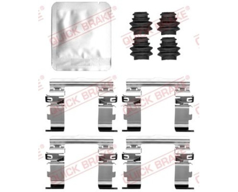 Accessory set, disc brake pad