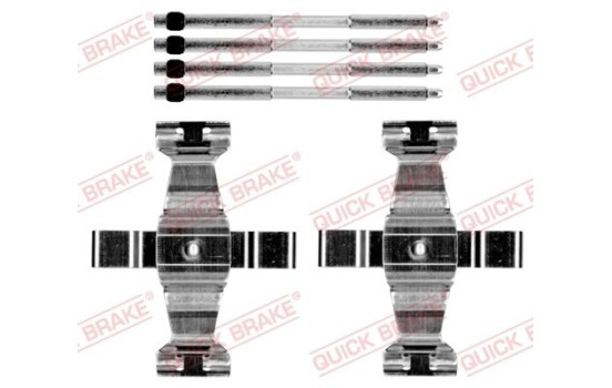 Accessory set, disc brake pad