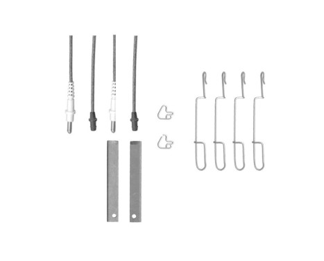 Accessory set, disc brake pad