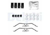 Accessory set, disc brake pad