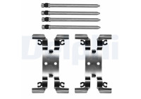 Accessory set, disc brake pad
