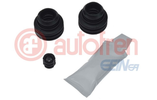 Axle boot, brake caliper guide