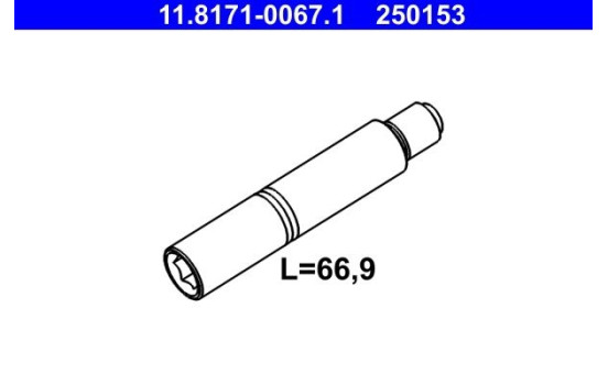 Guide Bolt, brake caliper, Image 2