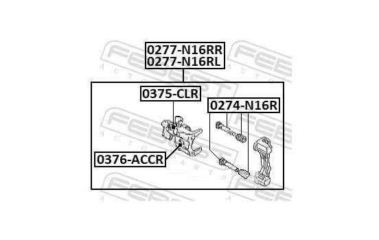 Guide Bolt, brake caliper, Image 2