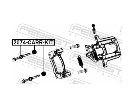 Guide Bolt, brake caliper, Image 2