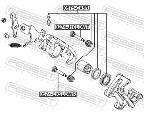 Guide Bolt, brake caliper, Image 2