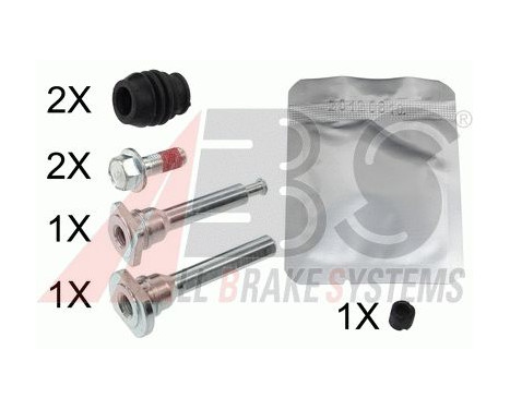 Guide Sleeve Kit, brake caliper 55187 ABS, Image 2