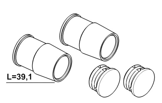 Guide Sleeve Kit, brake caliper