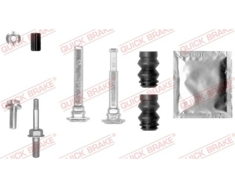 Guide sleeve set, brake caliper