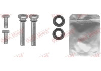 Guide sleeve set, brake caliper