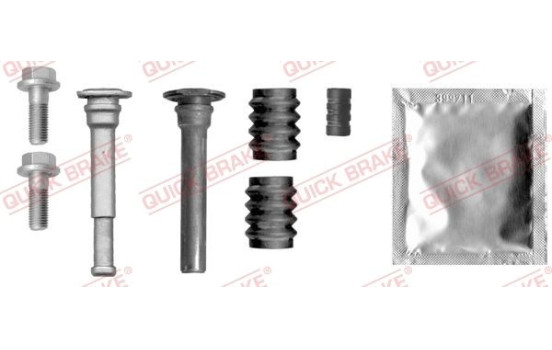 Guide sleeve set, brake caliper