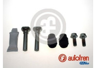 Guide sleeve set, brake caliper