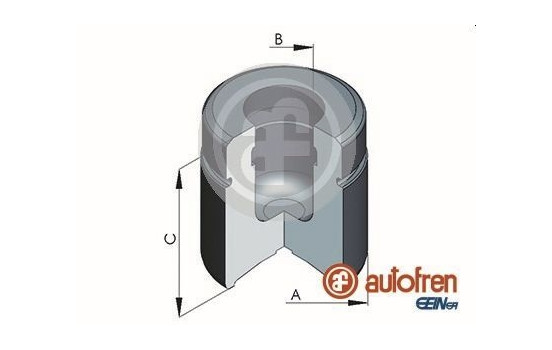 Piston, brake caliper