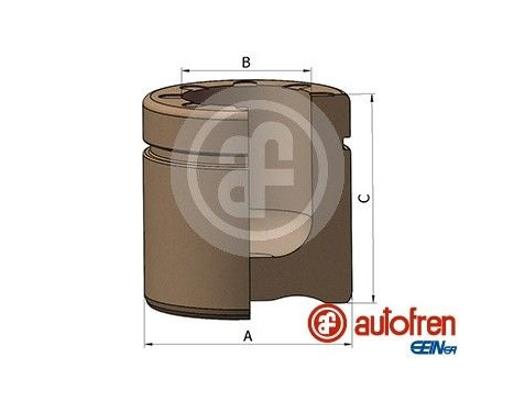 Piston, brake caliper