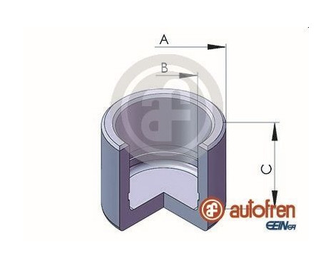 Piston, brake caliper