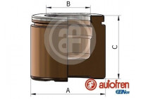 Piston, brake caliper