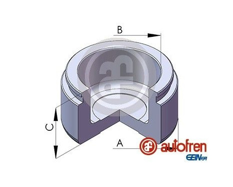 Piston, brake caliper