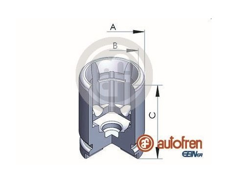 Piston, brake caliper