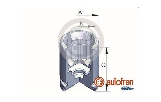 Piston, brake caliper