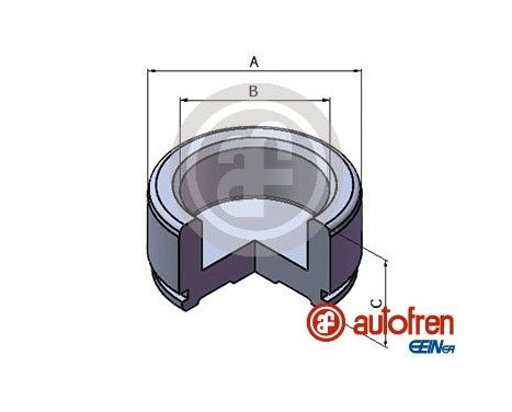 Piston, brake caliper