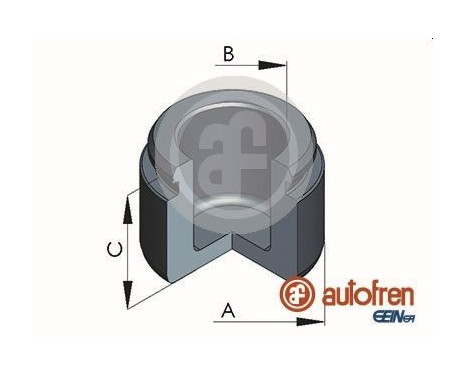 Piston, brake caliper