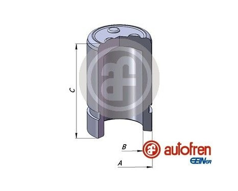 Piston, brake caliper