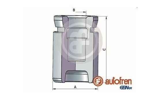 Piston, brake caliper