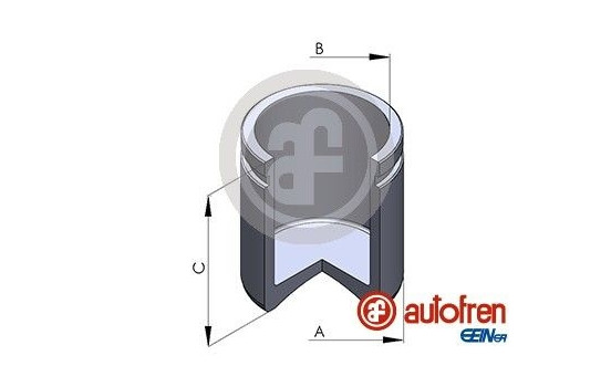 Piston, brake caliper