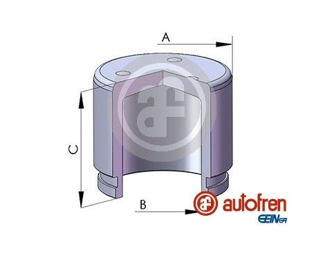 Piston, brake caliper