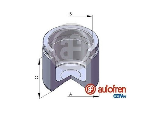 Piston, brake caliper