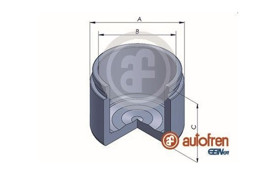 Piston, brake caliper