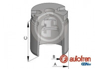 Piston, brake caliper