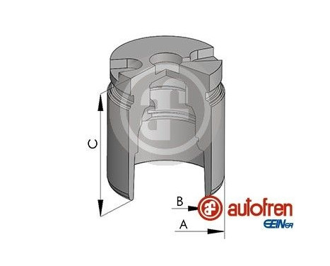 Piston, brake caliper