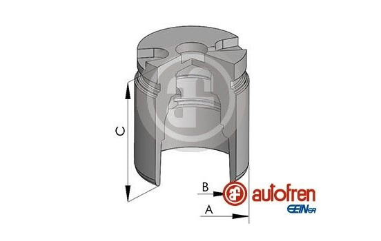 Piston, brake caliper