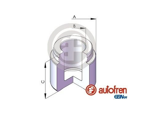 Piston, brake caliper