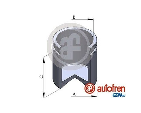 Piston, brake caliper