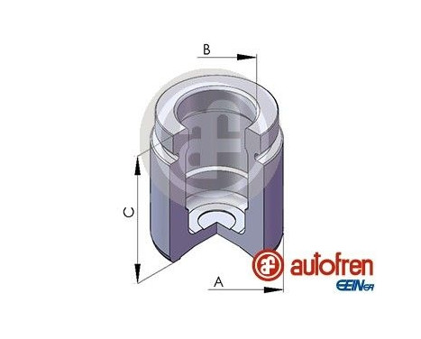 Piston, brake caliper