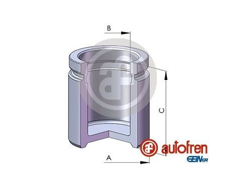 Piston, brake caliper